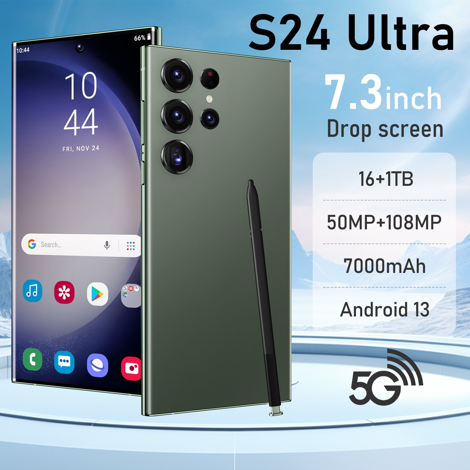 2024 s24 ultra phone Smartphone 16+1TB Android13.0 Mobile Phone Cell Gaming Phone 5G smartphone 3G&4G smartphone